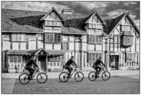 Cyclist Passing Shakespeare’s Birthplace © Michael Robertson-Smith – HC