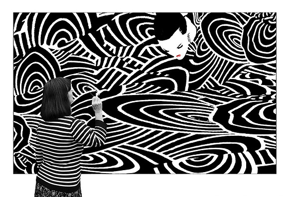 Graphic woman © Margaret Preece - 2nd.