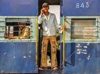 Conversations on the Blue Train © Mary Kirkby - C