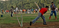 A Wicket Maiden Over! © Andrew Dow - C