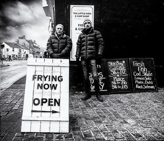 The Little Fish and Chip Shop Queue © Dick Prior 1st