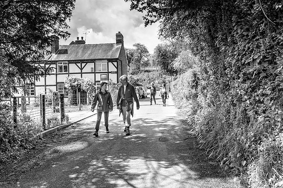 Walkers in Neen Sollars © Michael Robertson-Smith - HC