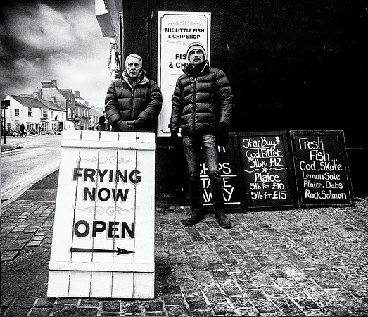 8 Little fish and chip shop queue © Dick Prior